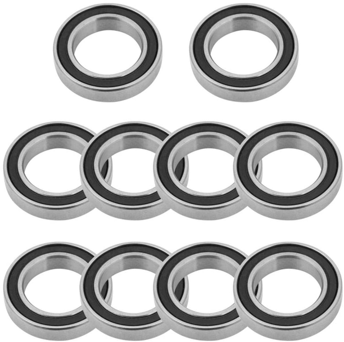 6802 2rs groove ball bearings 10 pieces rubber sealed 15mm 24mm 5mm thin rubber sealed ball bearings voor kleine hobby 15mm shaft rod projecten