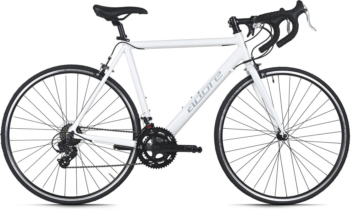 adore racefiets 28 racer aluminium wit 14 versnellingen framemaat 56 cm