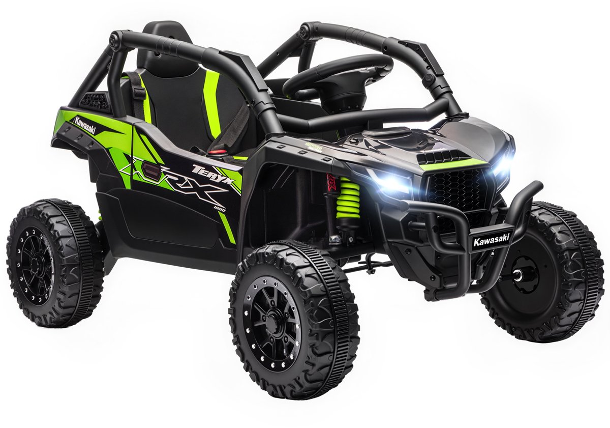 aiyaplay elektrische utv voor kinderen pp staal 100x64x56cm zwart