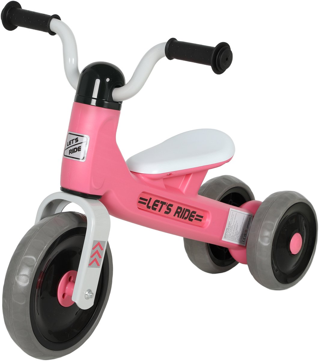 aiyaplay loopfiets voor kinderen metaal 69x40x49cm roze