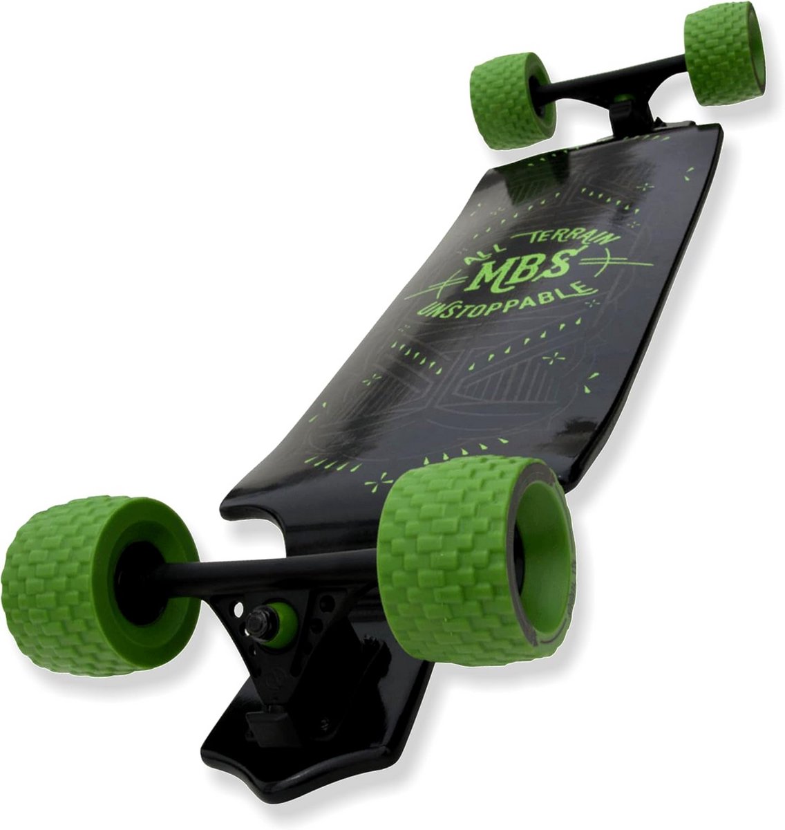 All-Terrain Longboard 99 cm - Geschikt voor Weg en Wild, 10-laags Esdoorn Deck Longboard kopen online