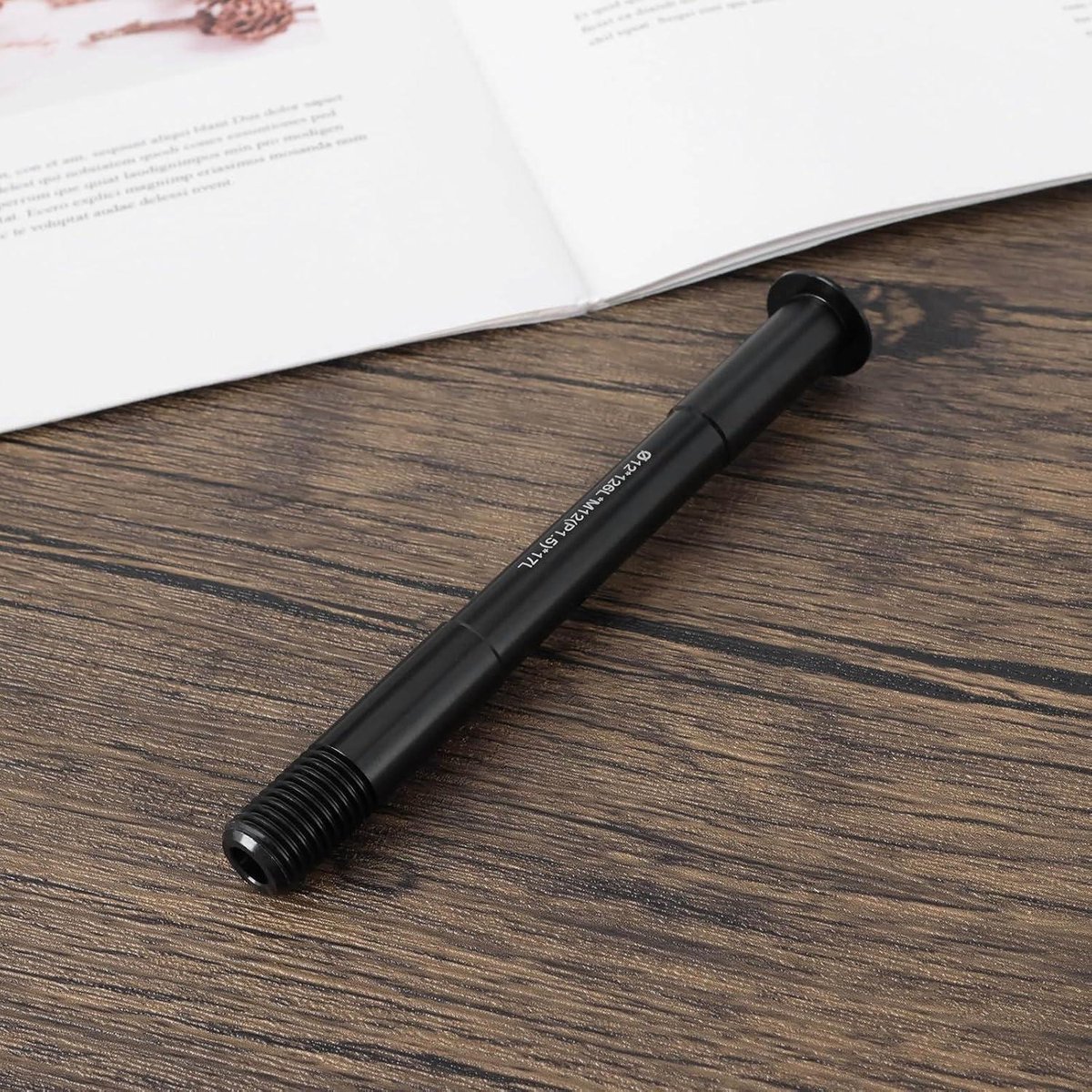 allecta fiets steekas 12cm aluminiumlegering quick release as mountainbike zwart