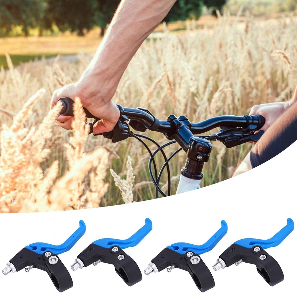 Allecta - Fietsremhendel in groen en blauw, verstelbaar voor kinderfiets - essentieel reserveonderdeel Kinderfiets kopen online