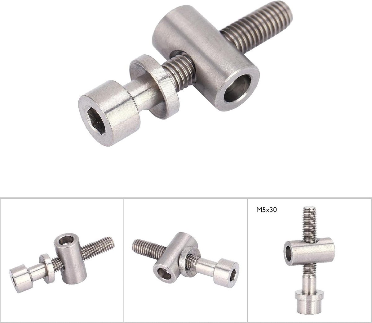 allecta titanium legering fiets zadelpen schroef m5x30 35 40mm vaste bout ronde kop fietsaccessoire