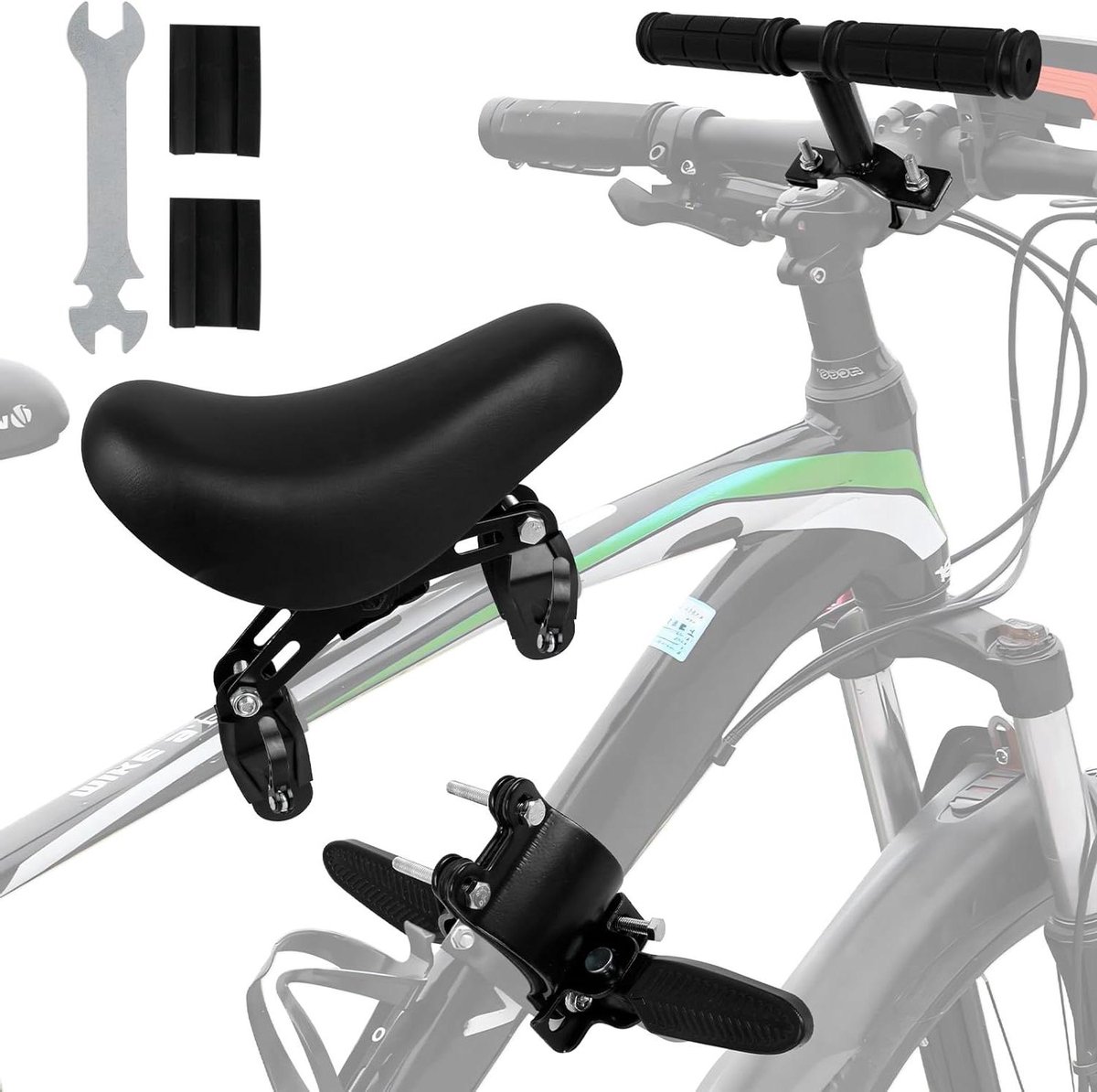 Allecta - Voorzitje voor kinderfiets met verstelbaar zadelhoogte. Gemakkelijke en veilige fietsrit voor kinderen. Kinderfiets kopen online