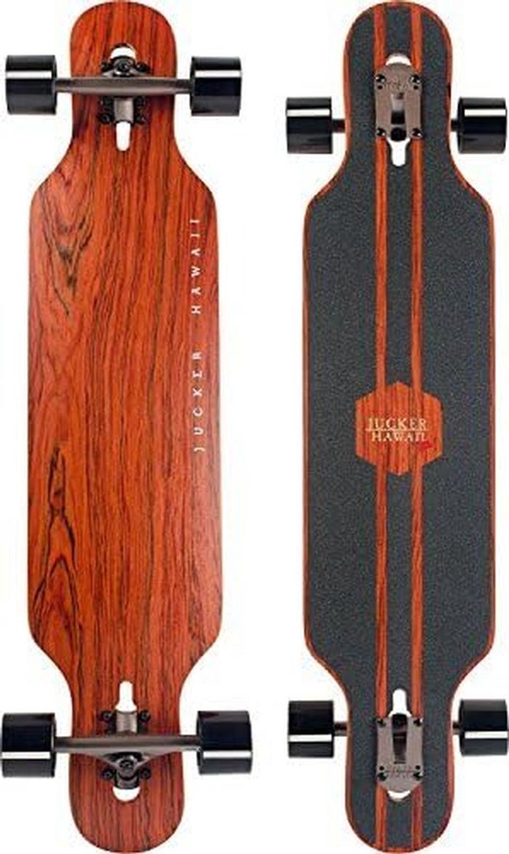 allround longboard met flexibele niveaus en bamboe constructie