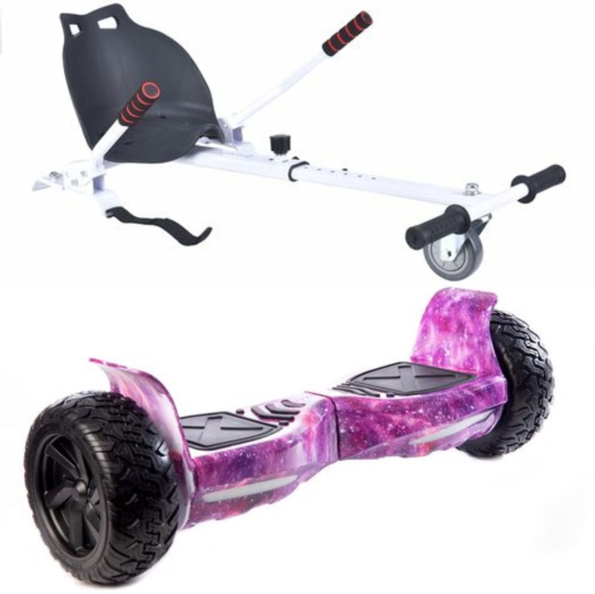 Altrado - Hoverboard + Hoverkart – Purple Space - 8.5 inch Off-Road - 15 km/h - 10km bereik - Bluetooth speaker - Oxboard - Hoverboards Hoverboard kopen online