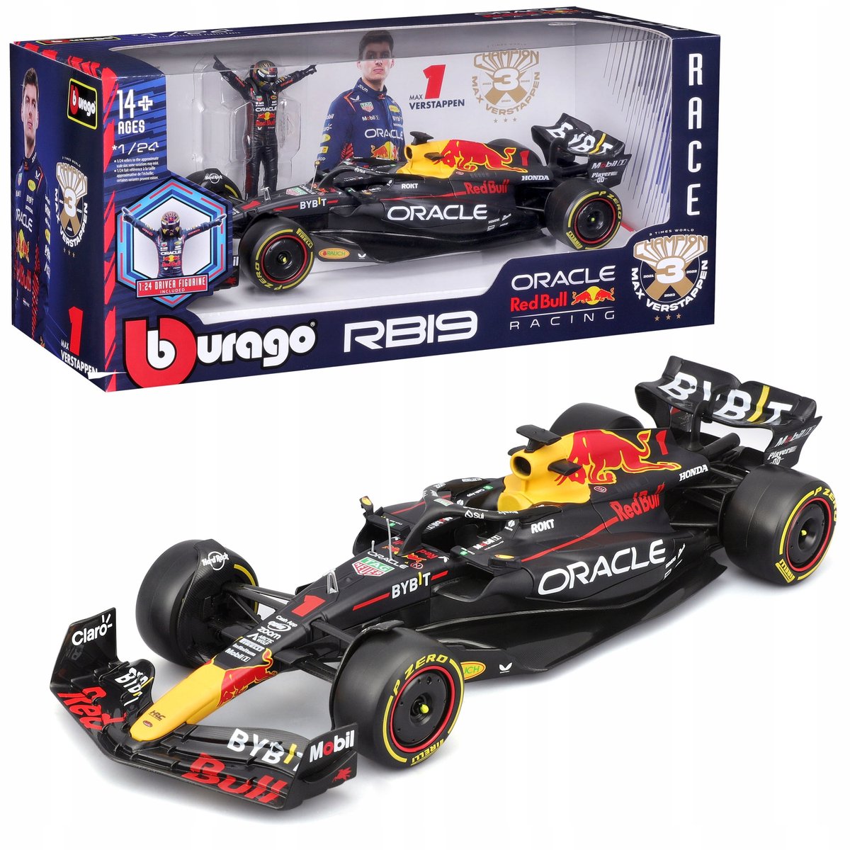 bburago f1 red bull rb19 max verstappen schaal 1 24 modelauto
