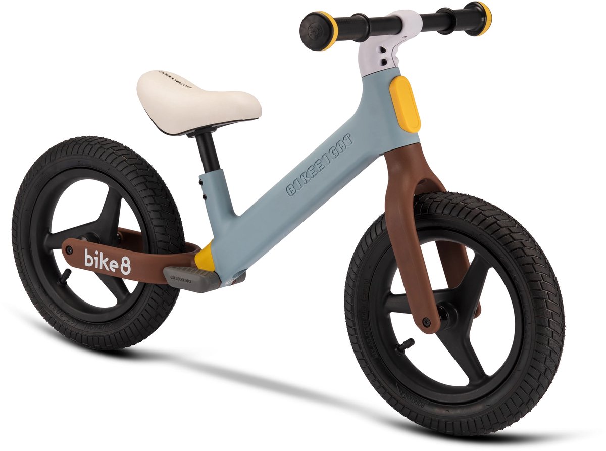 bike8 sf1 sport loopfiets 2 5 jaar lichtgewicht balance bike schokabsorberend frame anti slip banden blauw