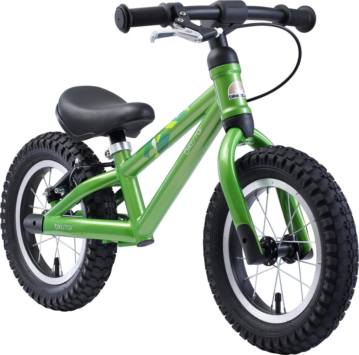bikestar loopfiets mtb 12 inch groen