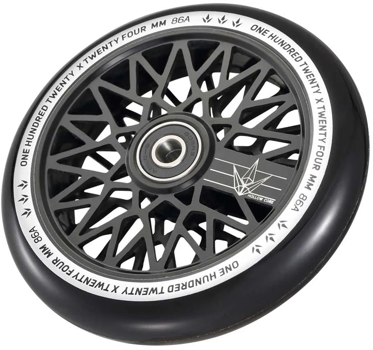 blunt diamond hollowcore stepwiel zilver 120 mm