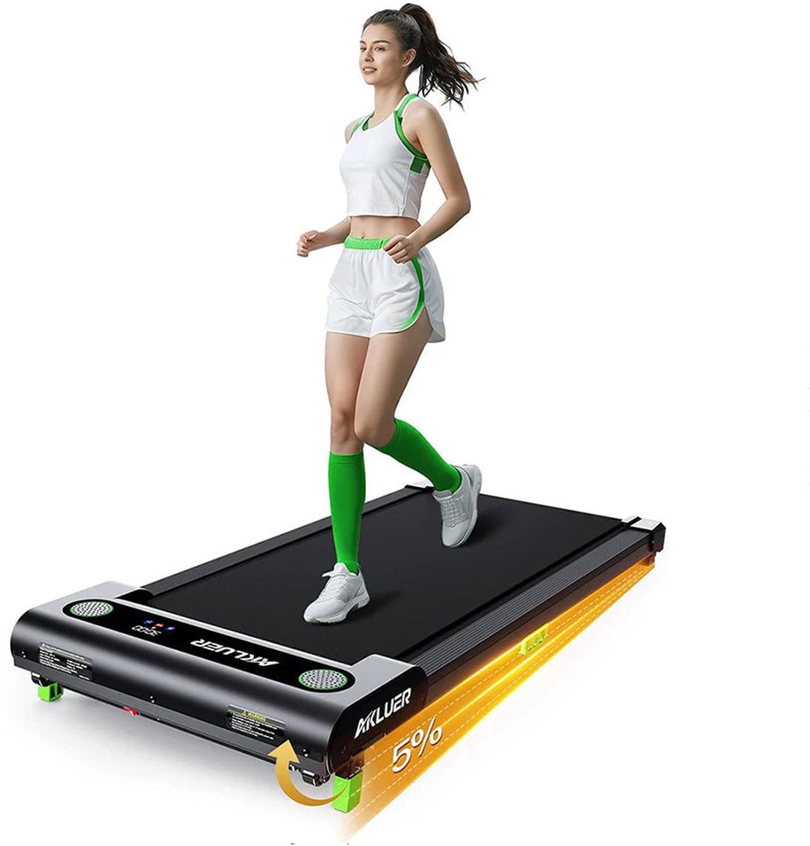 bureau loopband wandelband walking pad hardloopband treadmill inklapbaar 2 5 pk motor max 150 kg belastbaar