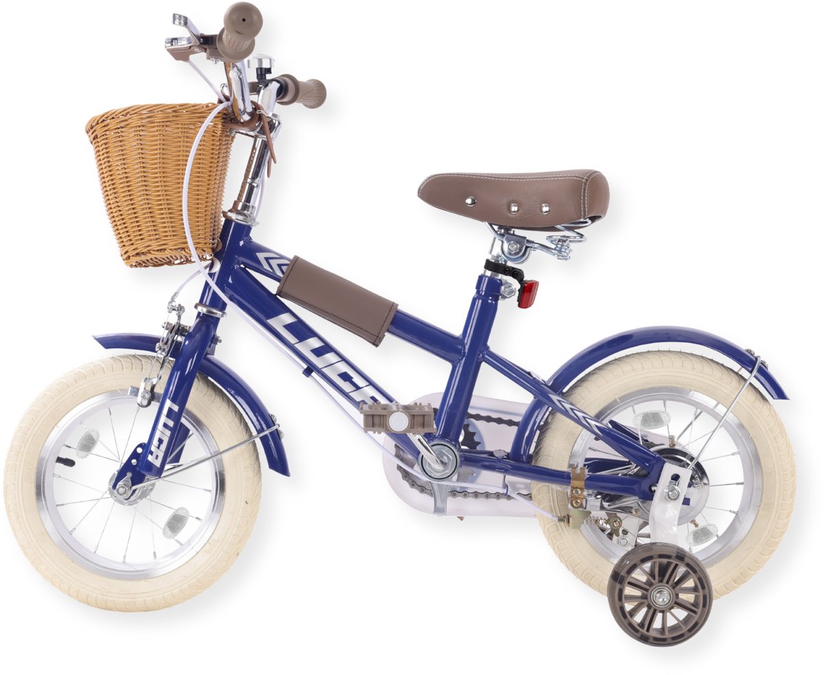 Buxibo - Kinderfiets voor Jongens - Luca - 12 Inch - Donkerblauw Kinderfiets kopen online