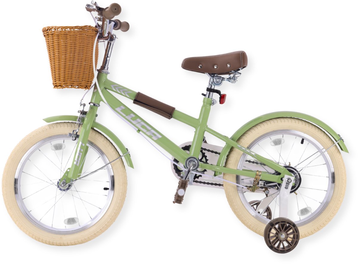 Buxibo - Kinderfiets voor Jongens - Luca - 12 Inch - Groen Kinderfiets kopen online