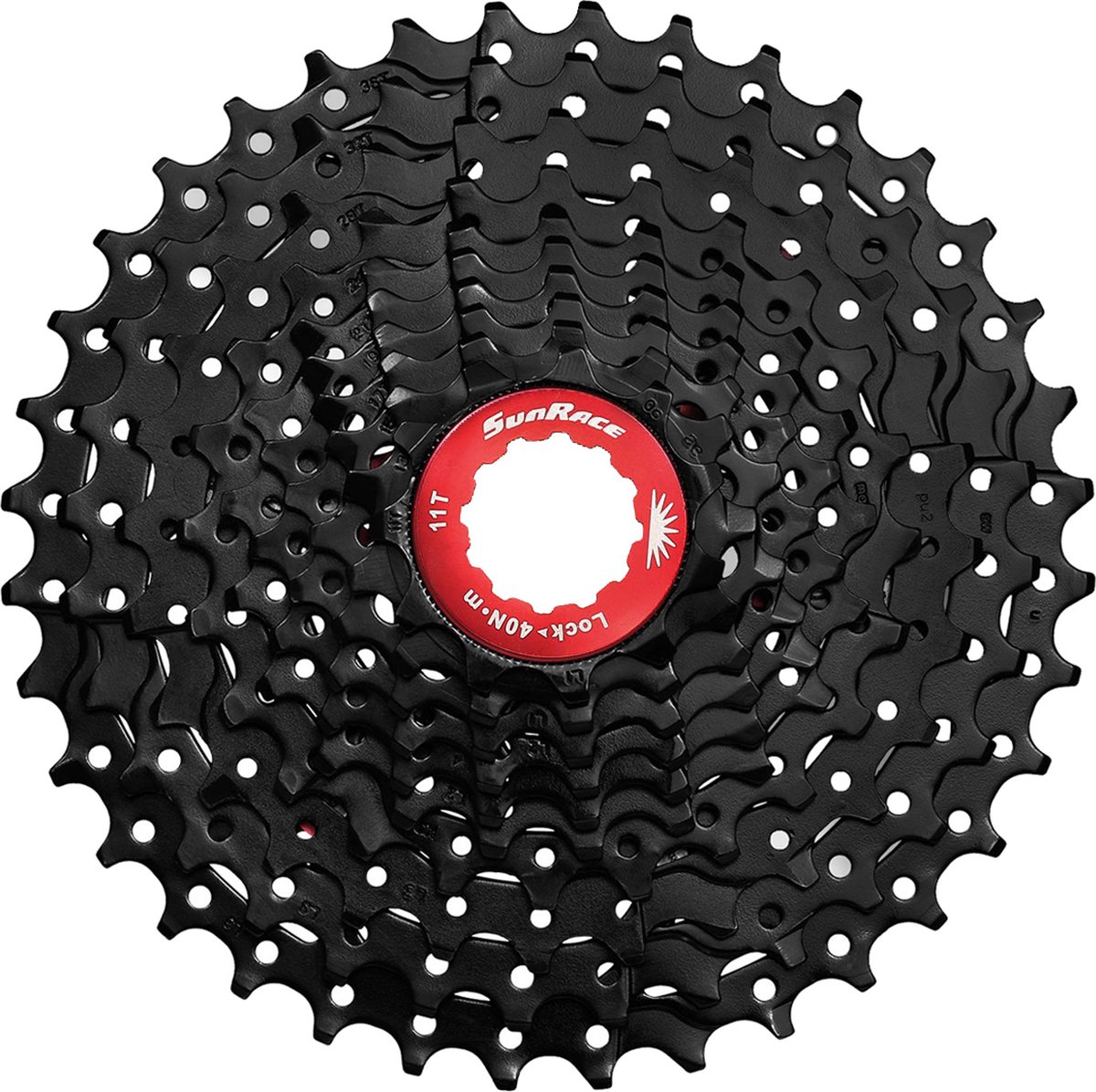 cassette 10 speed sunrace csmx0 11 36t zwart rood