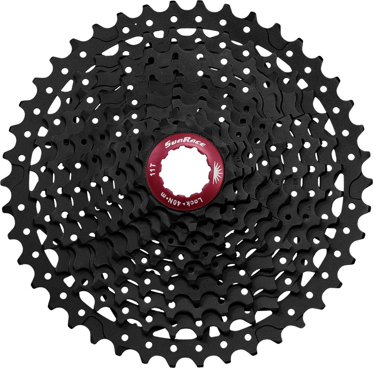cassette sunrace csmx3 10 speed 11 42t zwart