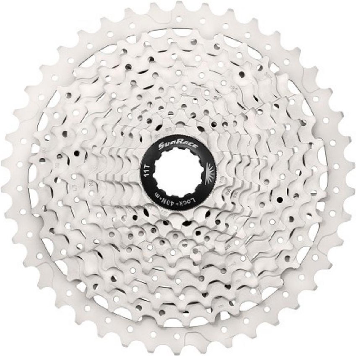 Cassette Sunrace CSRS3 11 speed 11-28T - metallic met zwarte spider Fiets kopen online