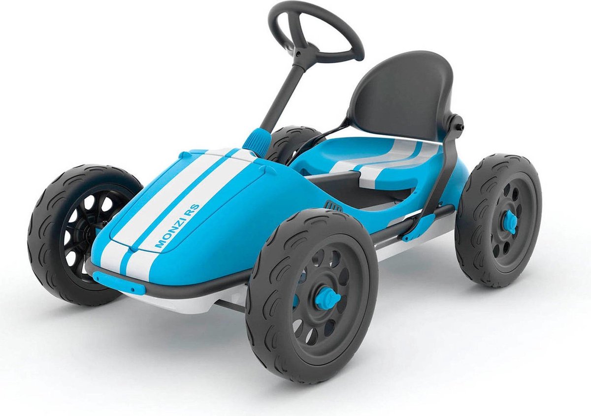 Chillafish Monzi-RS, Gocart, trapauto, met verstelbare zetel,  Blauw Skelter kopen online