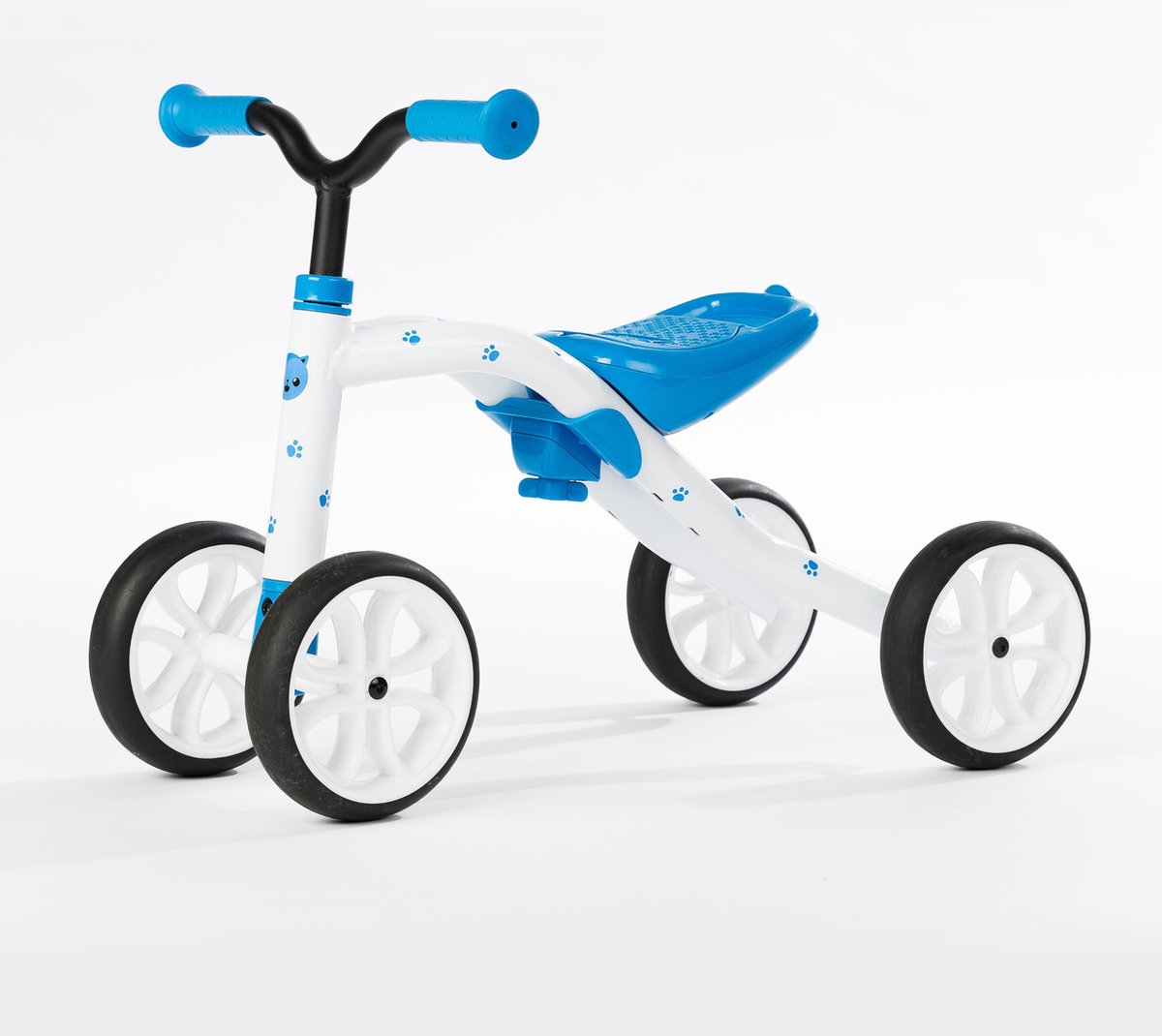 Chillafish Quadie, kindervoertuig / loopfiets, 4 wieler, Blauw Looptrainer kopen online