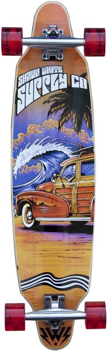 compleet longboard 91 5 x 23 cm esdoornhouten maple deck abec 5 lagers