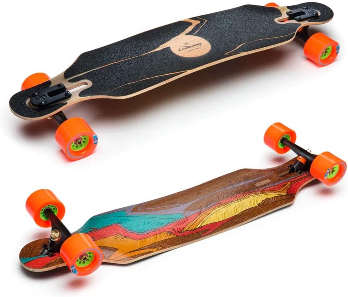 compleet longboard carven en pompen twintip shape