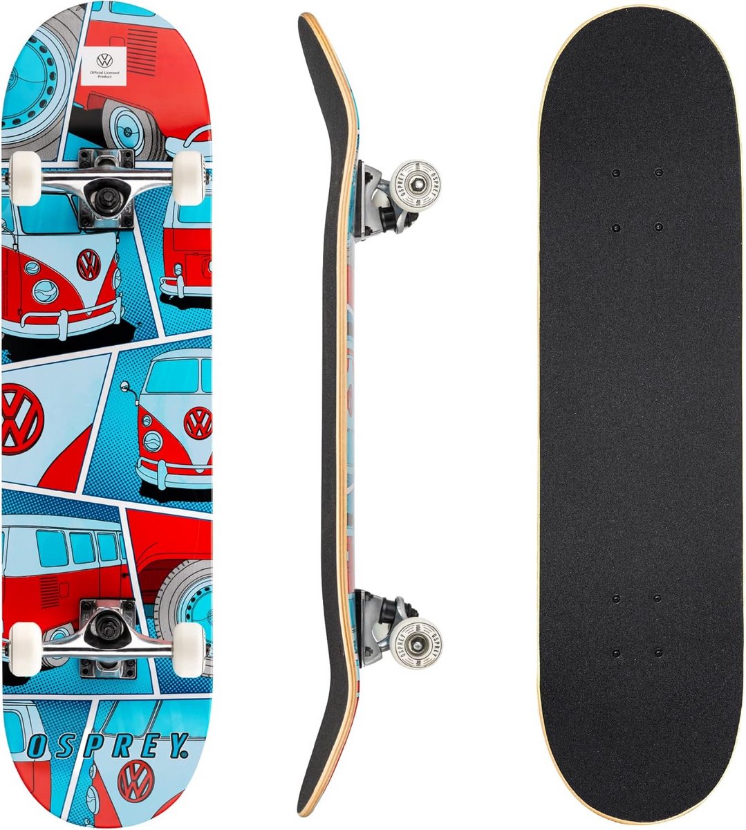 compleet skateboard 31 inch double kick voor beginners en volwassenen