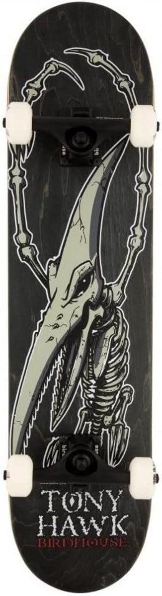 compleet skateboard 7 lagen esdoorn zwart 19cm breed voor beginners en gevorderden