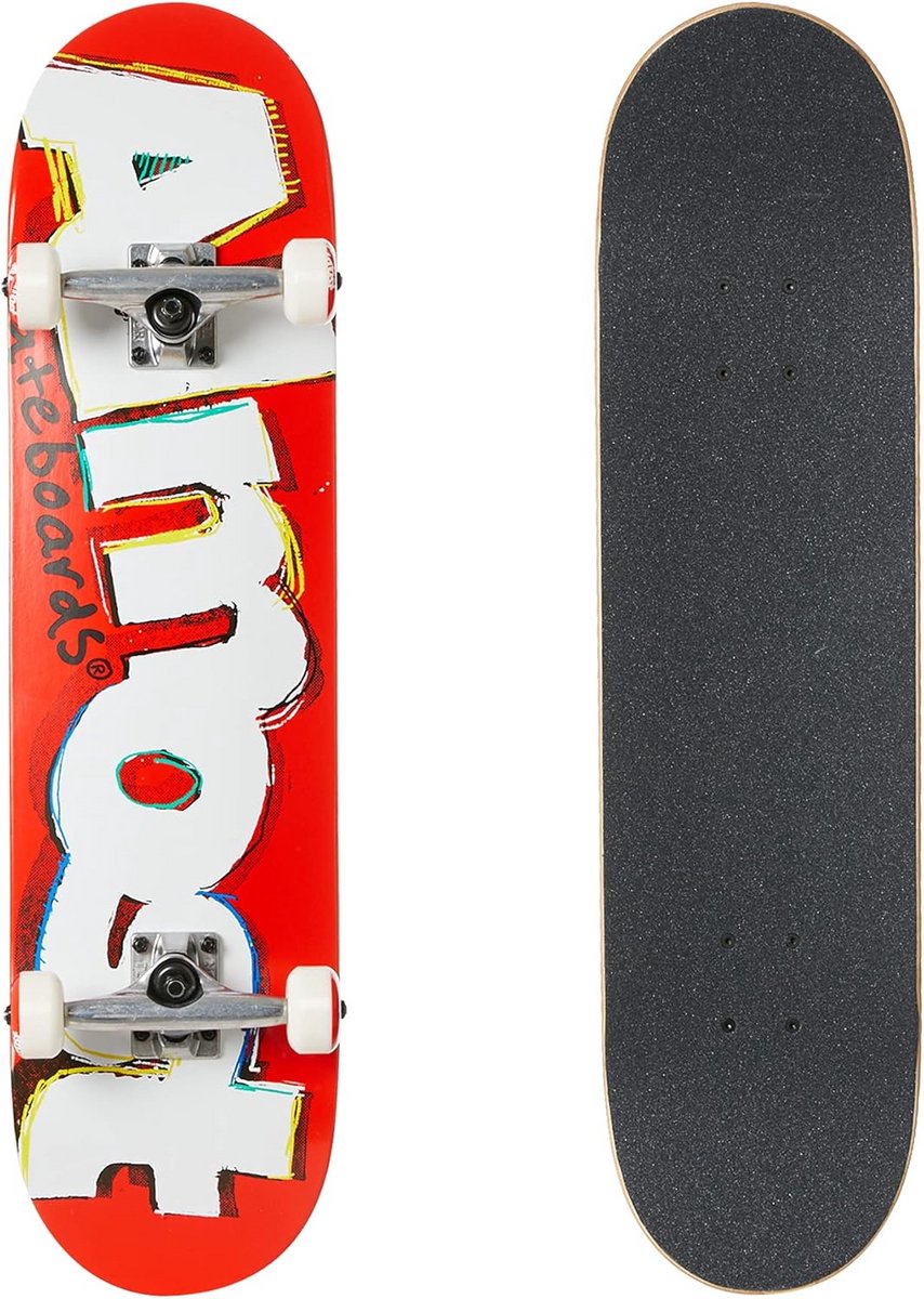 compleet skateboard 8 0 x 31 56 inch rood inclusief trucks wielen en lagers