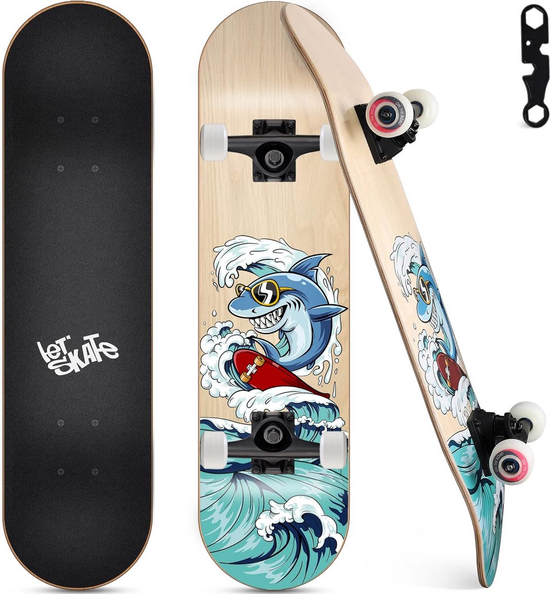 compleet skateboard voor beginners tieners en volwassenen 78 7 cm canadees esdoornhout