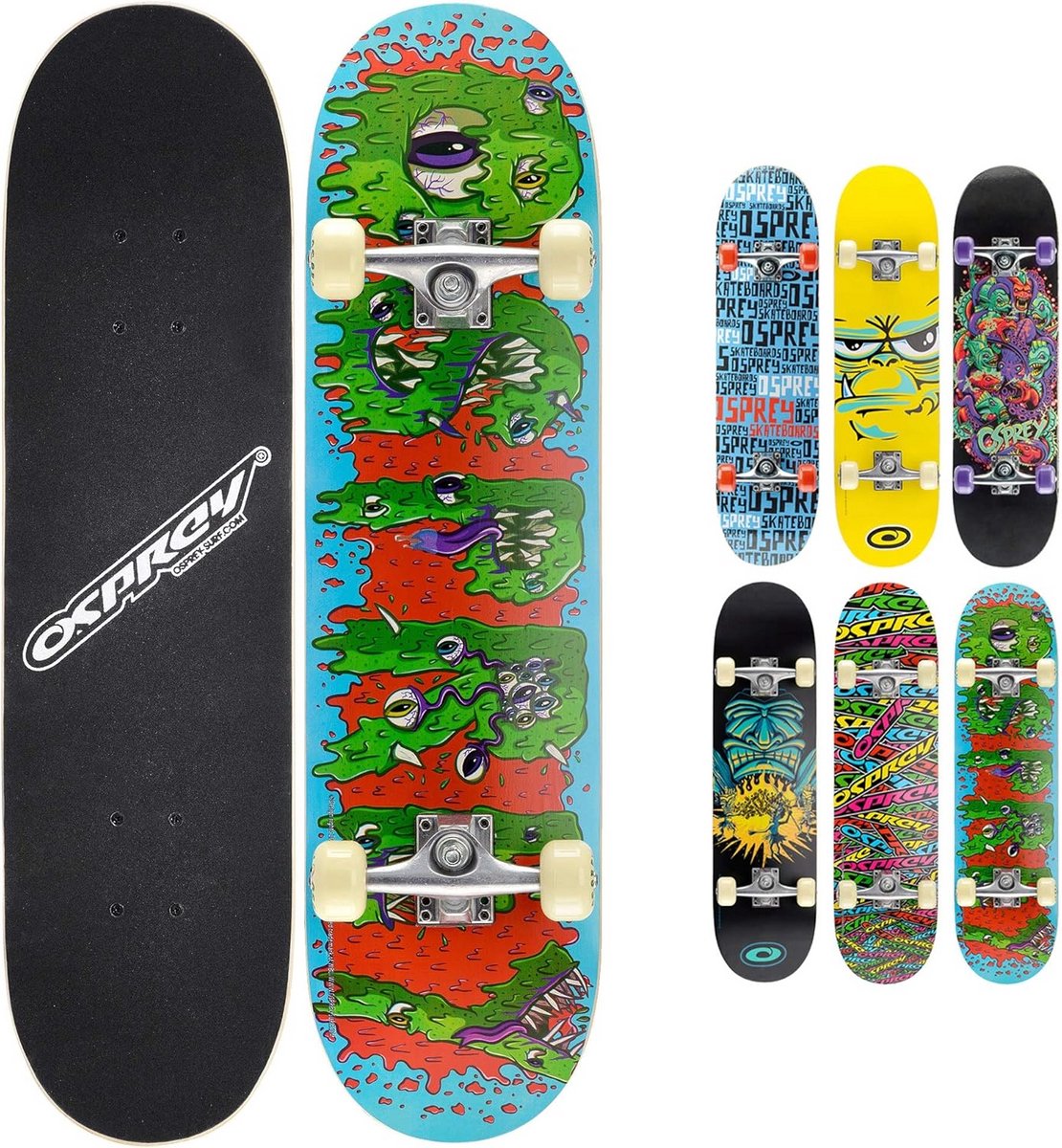 compleet skateboard voor kinderen en beginners dubbel kick concave deck 70x20 cm
