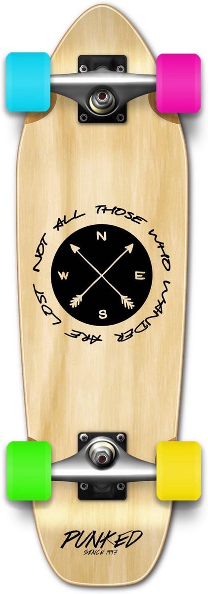 Complete Cruiser Skateboard 27 inch of 31 inch - Stijlvol en Draagbaar Skateonderdeel kopen online