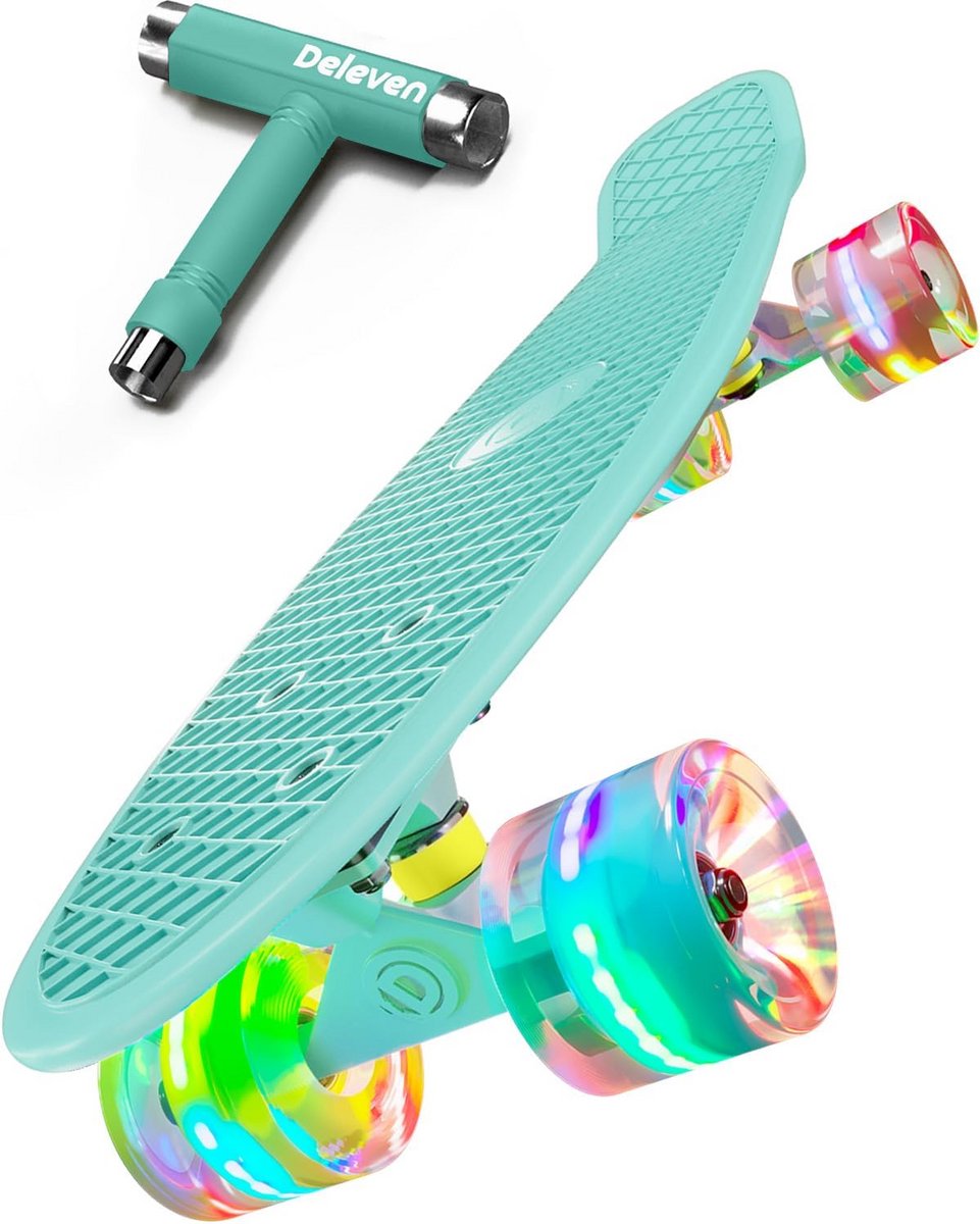 Complete Mini Cruiser Skateboard 56cm voor Kinderen en Beginners Skateonderdeel kopen online