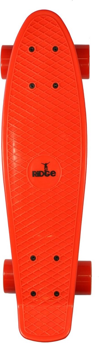 cruiser skateboard 27 inch rood flexibel kunststof deck voor soepele rit