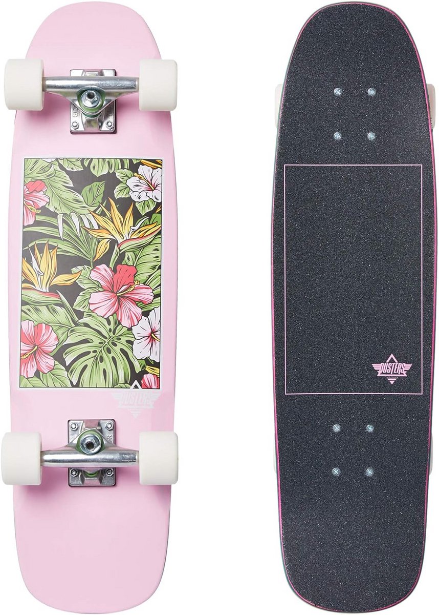 cruiser skateboard 29 inch roze compleet board met stevige trucks