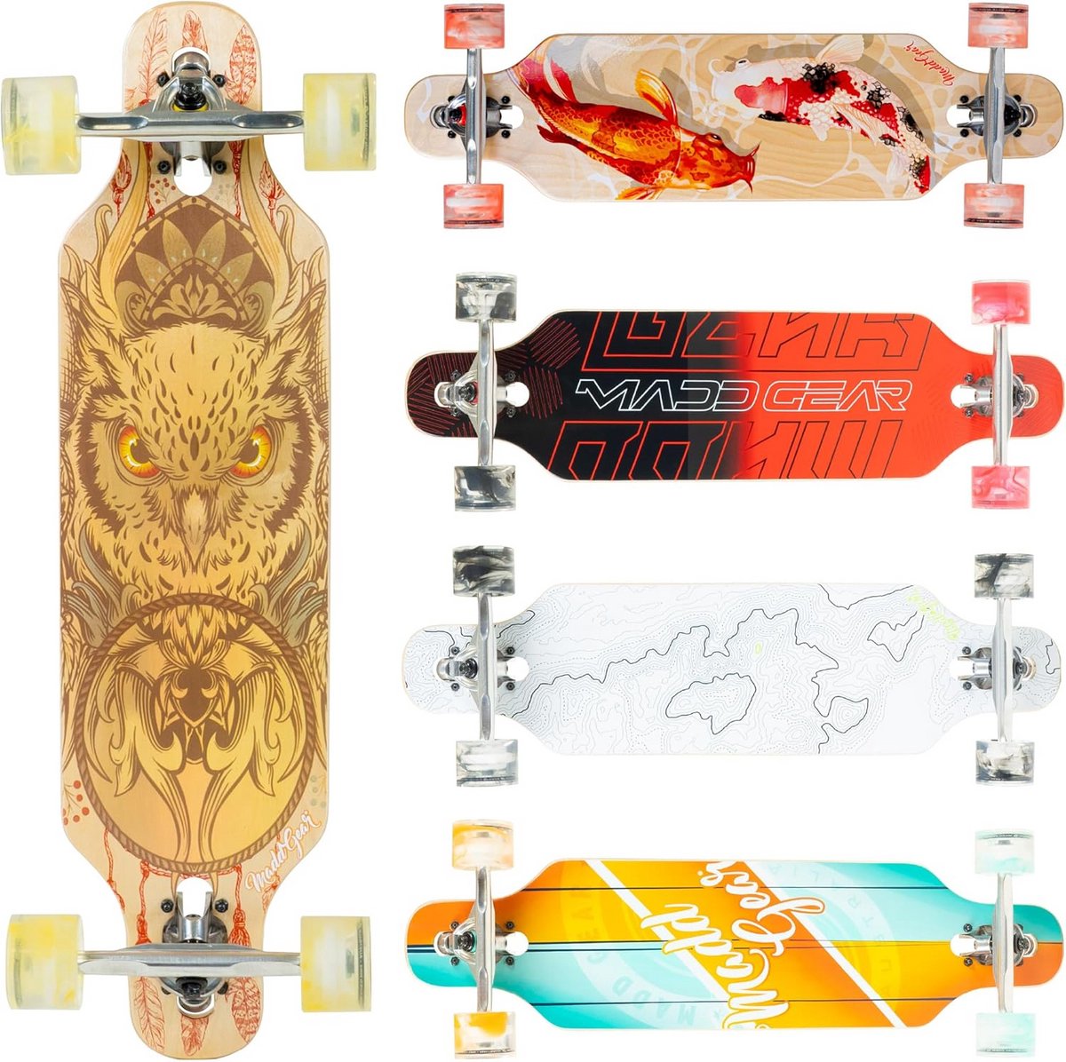 cruiser skateboard 78 7 cm esdoorn deck voor volwassenen en tieners