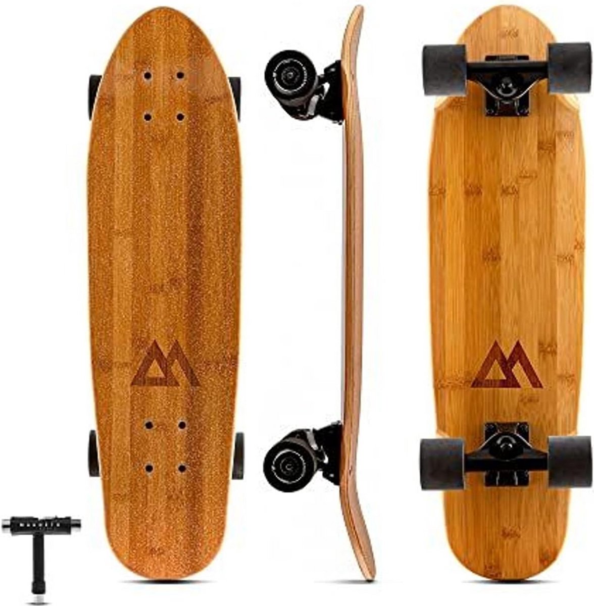 cruiser skateboard compleet 27 5 inch short board met canadees esdoornhout dek voor kinderen tieners en volwassenen