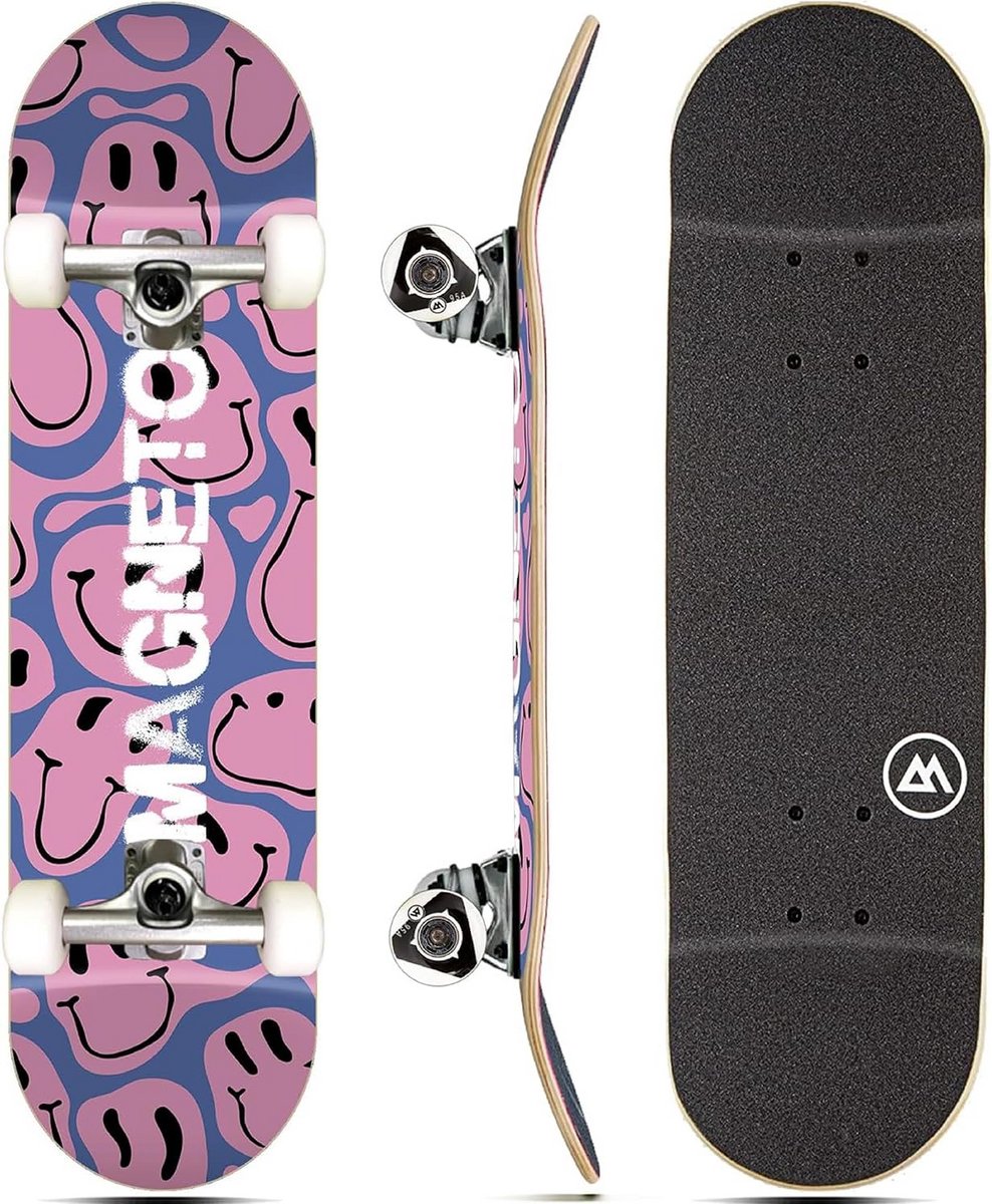 cruiser skateboard kort compleet canadees esdoornhout double kick concave geschikt voor kinderen tieners en volwassenen
