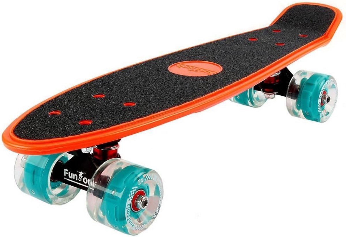 Cruiser Skateboard Retro Design met Grote Wielen (70mm) en ABEC-11 Lagers Skateonderdeel kopen online