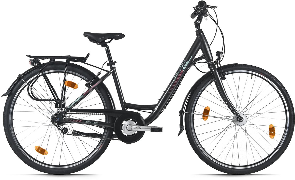 dacapo damesfiets 28 padova zwart 7 versnellingen framemaat 48 cm