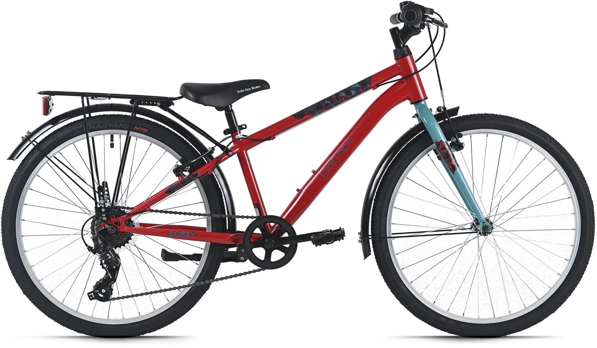 dacapo kinderfiets 24 bobby rood 7 versnellingen framemaat 32 cm vanaf 8 jaar