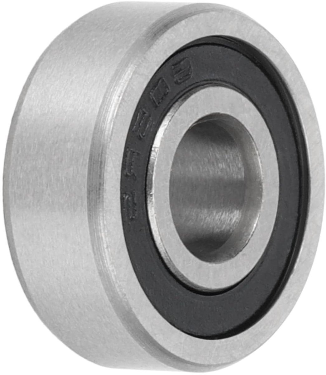 diepe groef kogellagers kogellagers gesmeerde lagers dubbele rubber afdichting zwart zilveren kleur scooter skateboard wiel 605 2rs p6 5x14x5mm