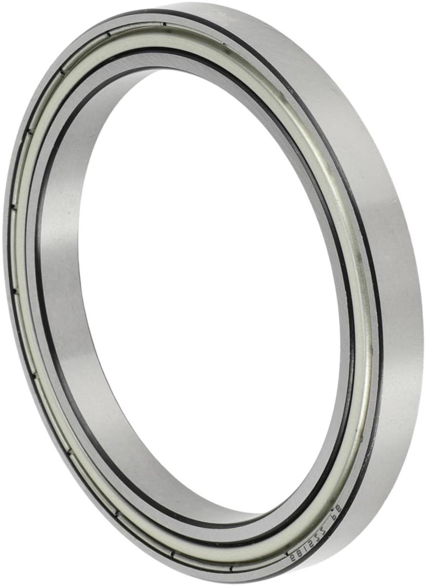 Diepe Groef Kogellagers P6 75x95x10mm - Gesmeerde Lagere Dubbel Metalen Zegel - Scooter Skateboard Wiel - Geschikt voor Scooters - Zilverkleurig en Duurzaam - JHubers Goods Skateonderdeel kopen online