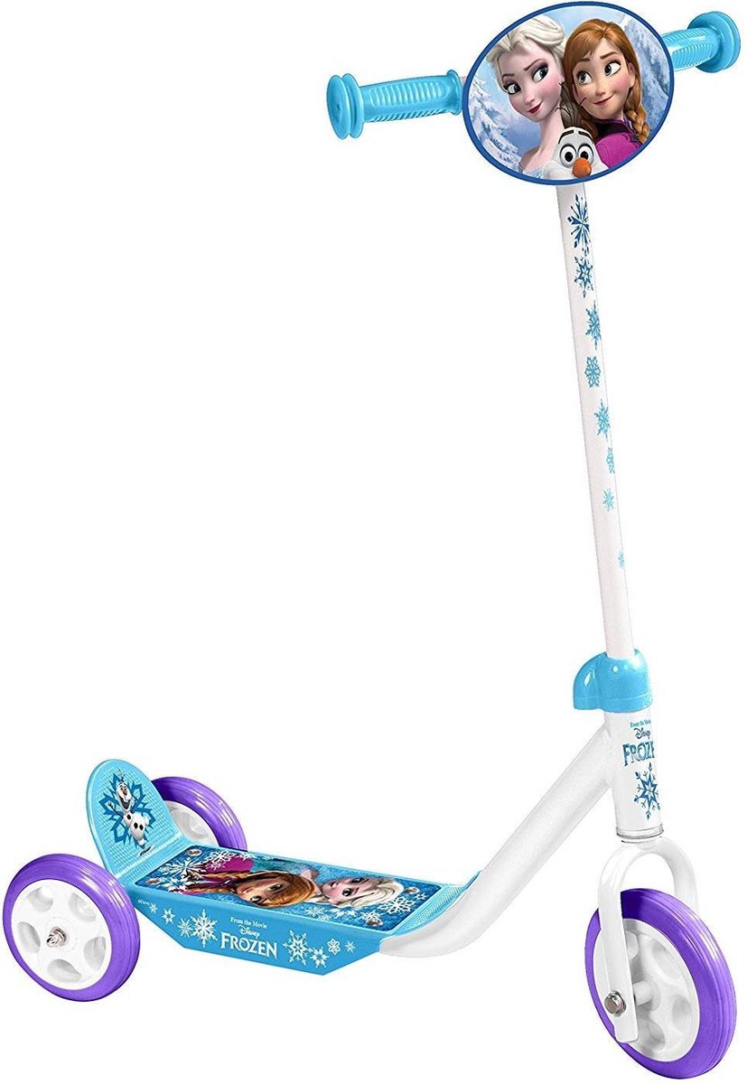 disney frozen 3 wiel kinderstep step meisjes wit blauw