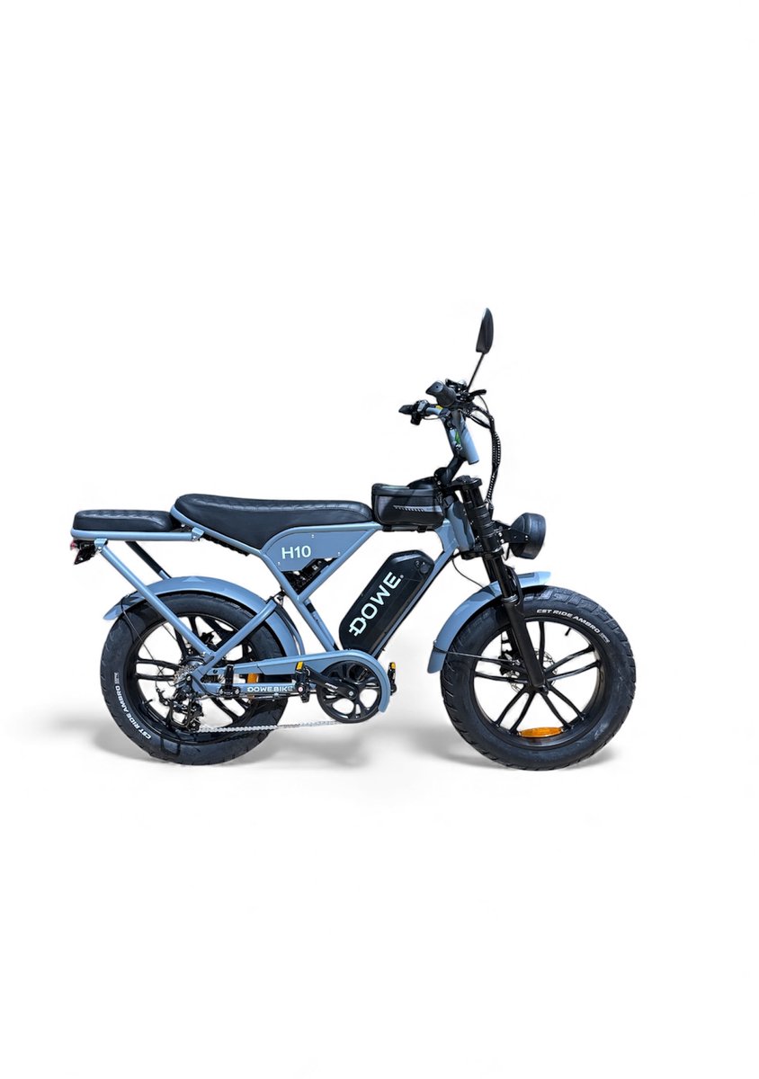 dowe h10 elektrische fatbike grijs nfc opvolger h9 fatbike 17 5ah accu 100 legaal zonder gashendel