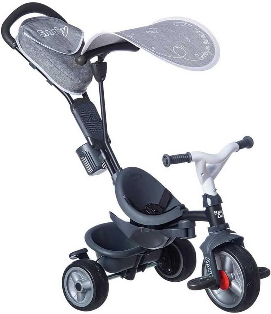 driewieler comfortabel en veilig vanaf 10 maanden met zonnescherm en parkeerrem