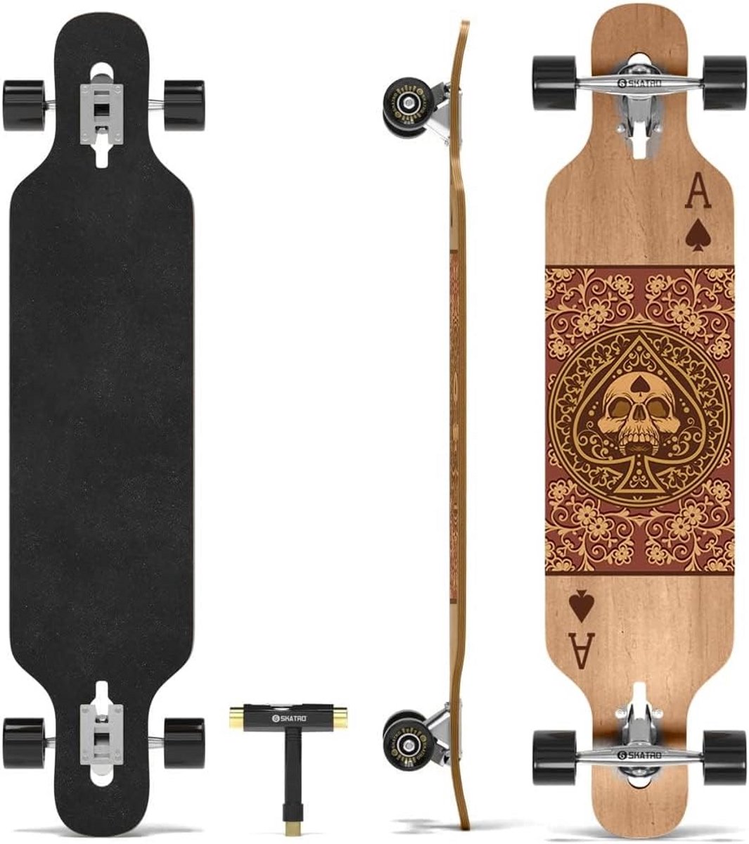 drop through longboard skateboard voor freeride en cruisen
