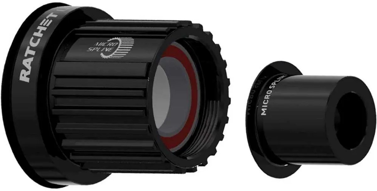 dt swiss ratchet ln shimano microspline mtb freehub body zilver