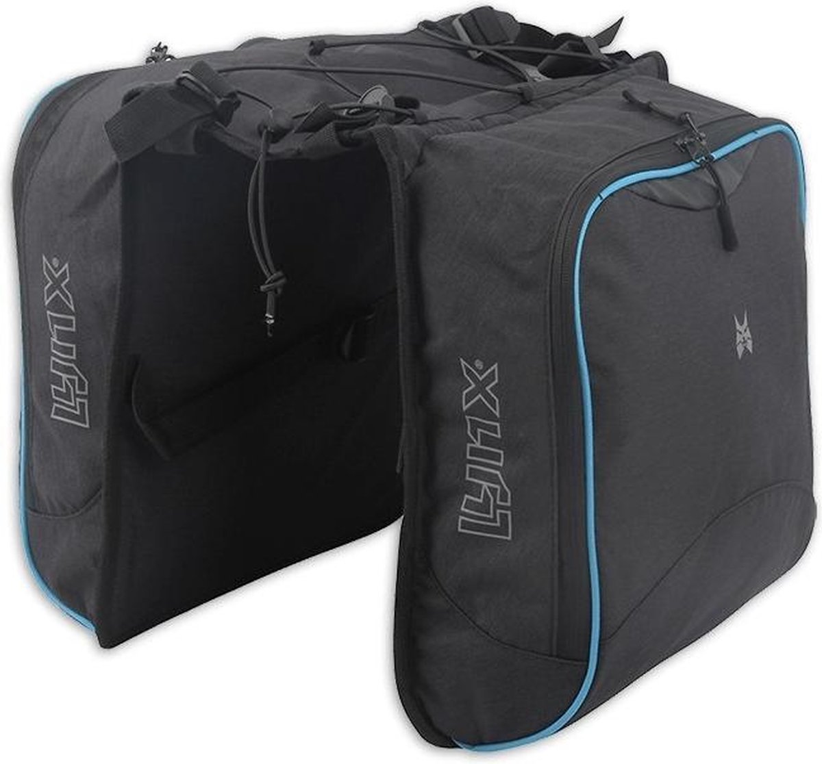 dubbele fietstas joshua 20 liter zwart