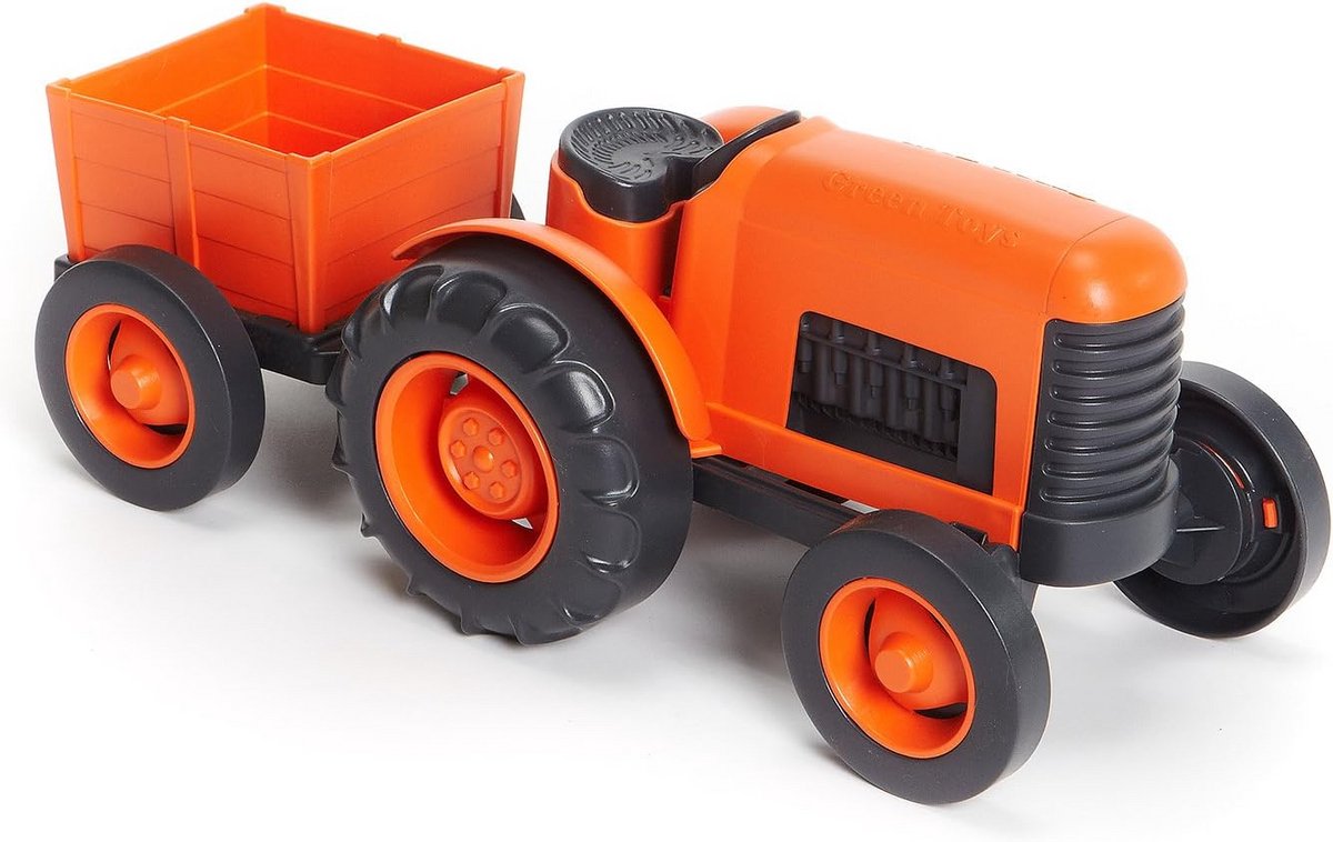 Duurzame Plastic Tractor met Afneembare Aanhanger voor Kinderen - Speelgoed Boerderij Speelgoedkruiwagen kopen online