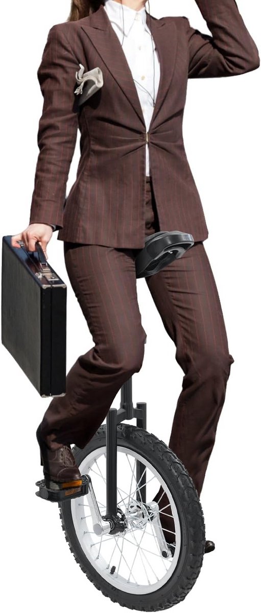 Eenwieler met Stalen Frame en Verstelbare Zithoogte voor Volwassenen en Kinderen Eenwieler kopen online